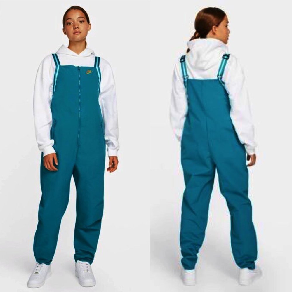 Nike Serena Williams Design Crew Teal Blue Tennis Jumpsuit